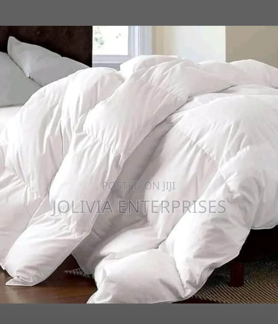 Plain White Cotton Duvet 5*6 (Hotel Quality)