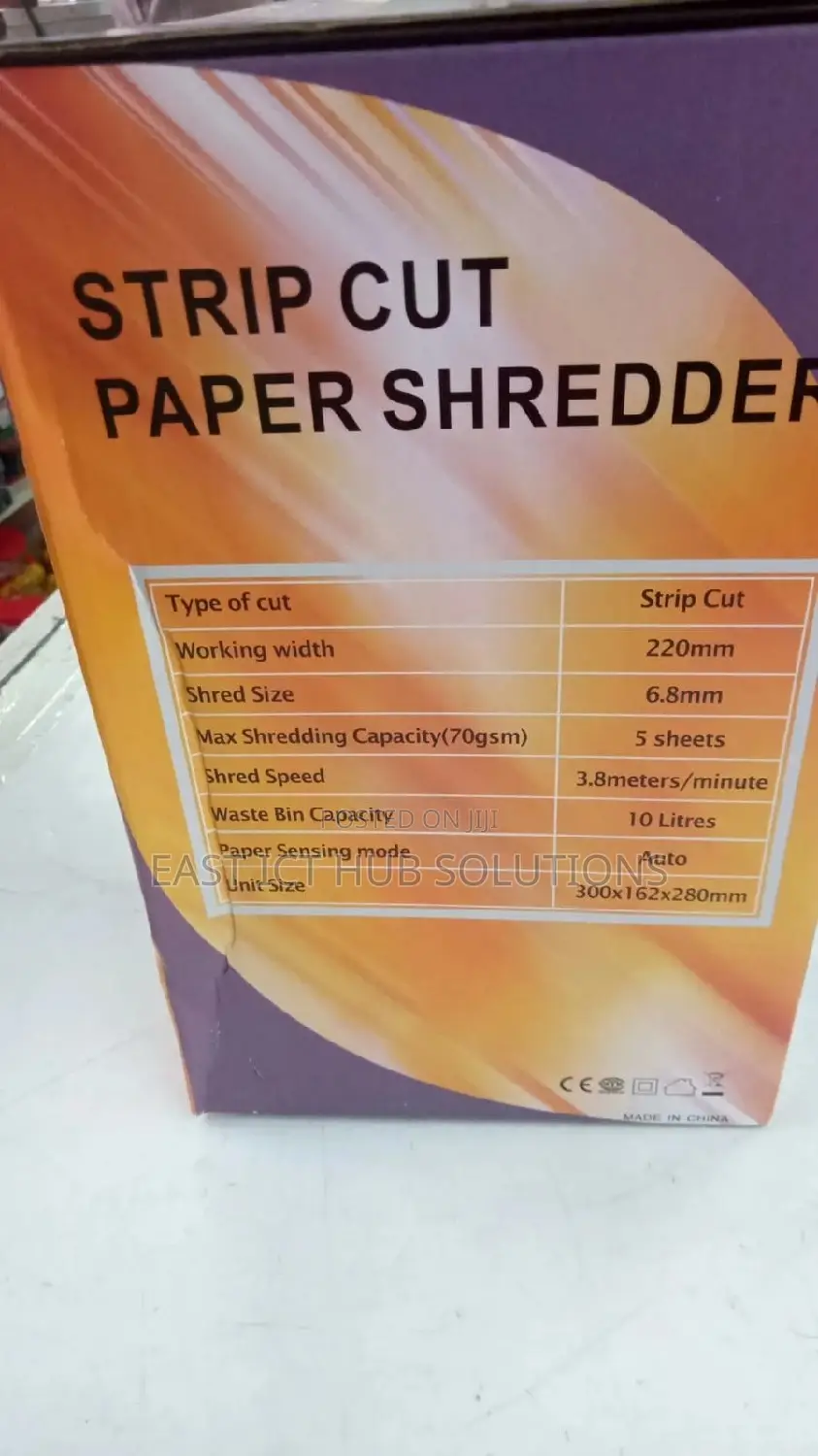 Strip Cut Paper Shredder 10 Litres