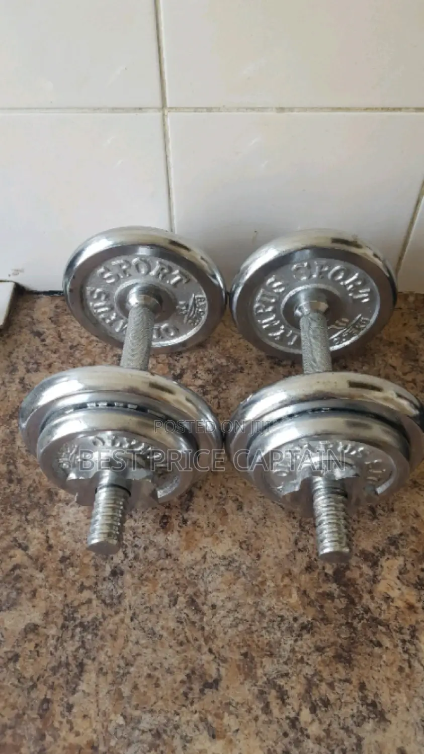 Stainless Chrome 15kgs Dumbells