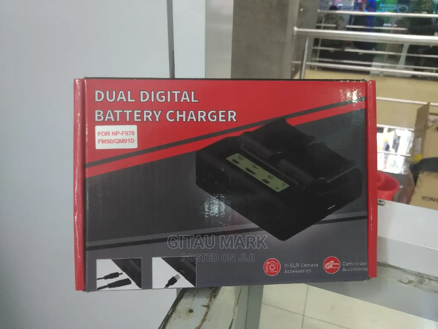 Dual Charger for Sony NP F970, F770 and F570 Batteries