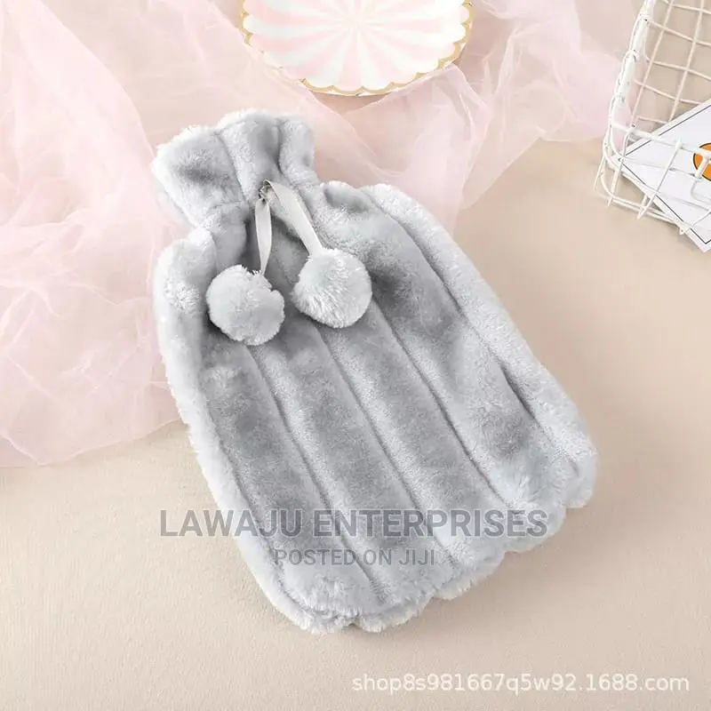 2L Warm Hot Water Bottle With Plush Heat Preservation Cover