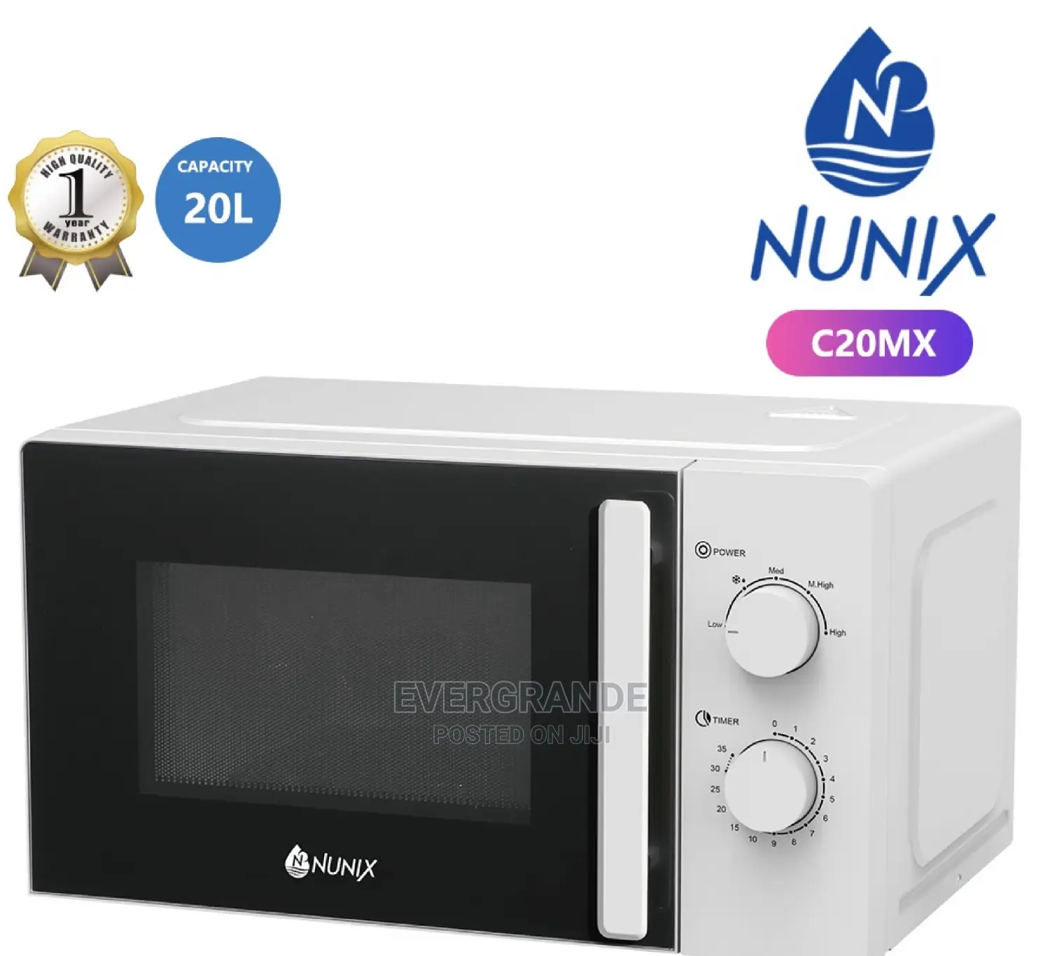 Manual Nunix Microwave 20 Litre
