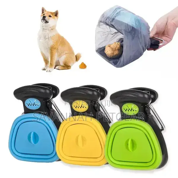 Portable Dog Poop Scooper With Poop Bag Holder