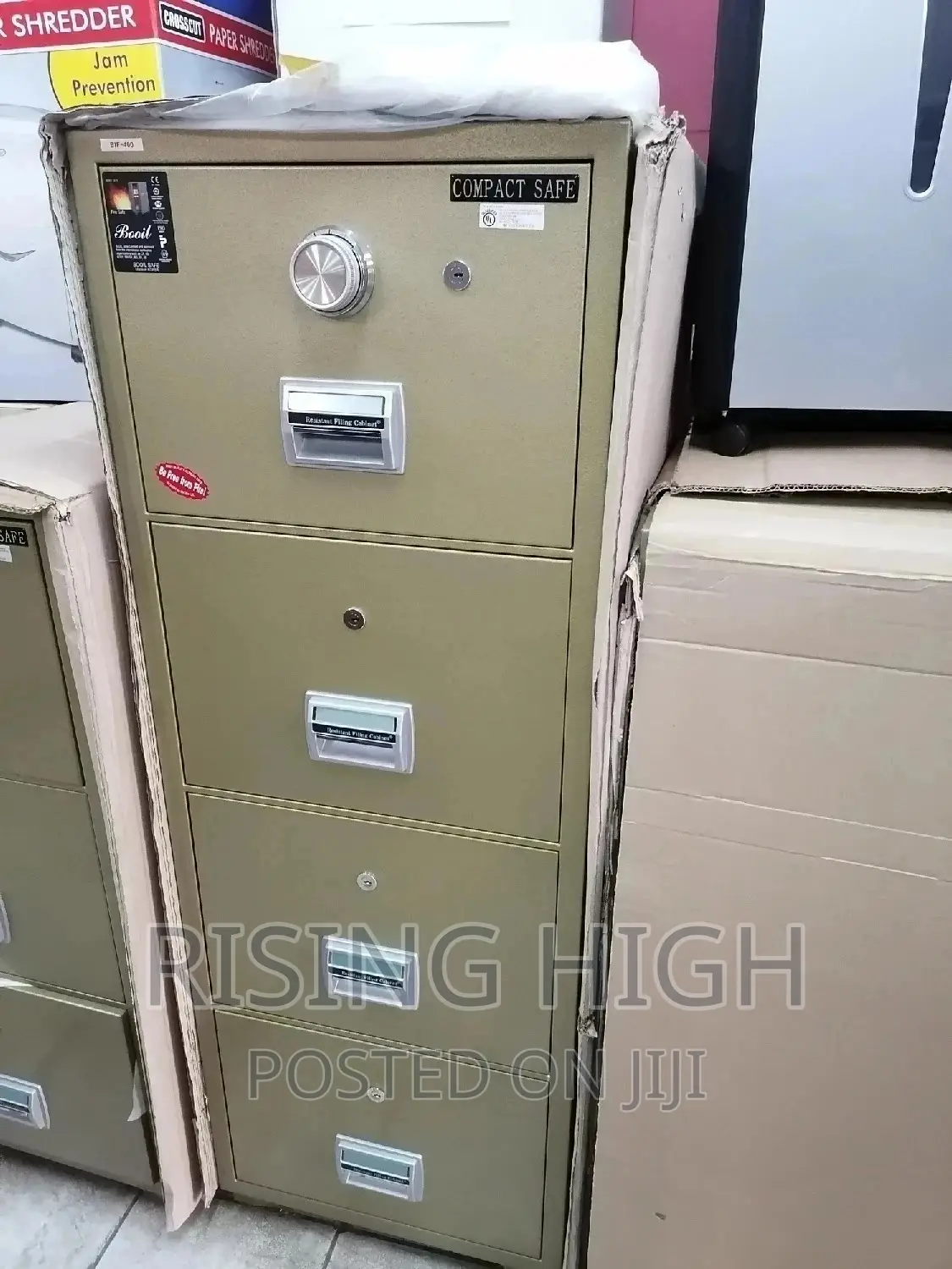 Heavy-Duty Firepoof 4 Drawers Filing Cabinets