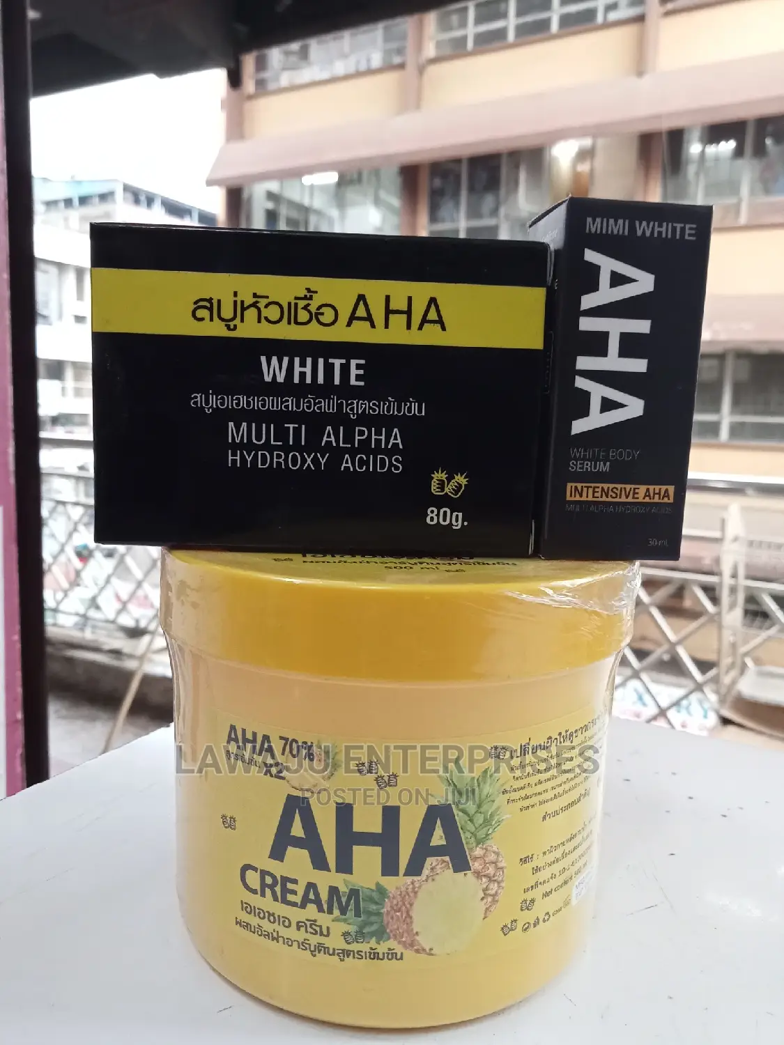 Aha Body Serum, Cream Soap