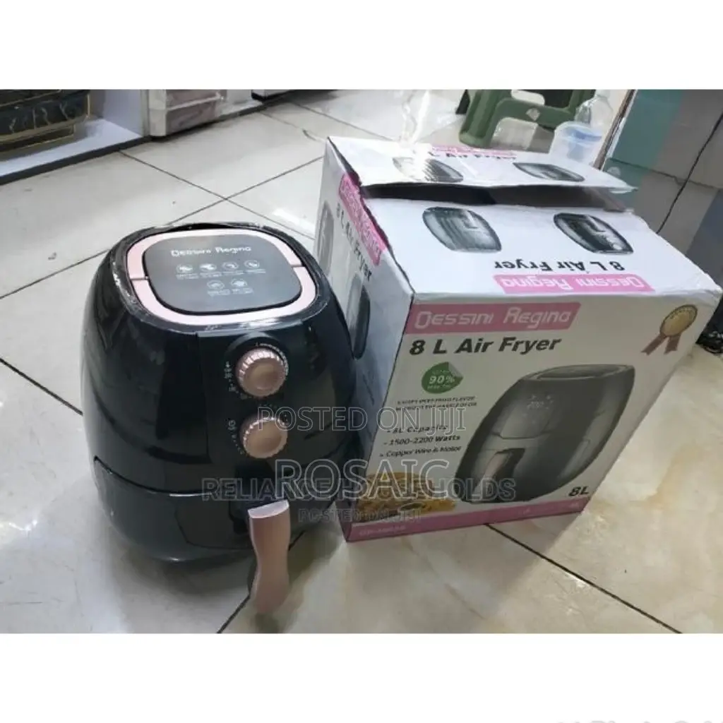 Black Dessini Air Fryer 8 Litres