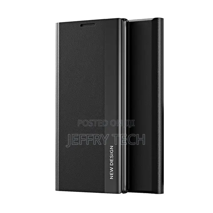 Window View Flip Case for Samsung Galaxy Note10 Plus-Black