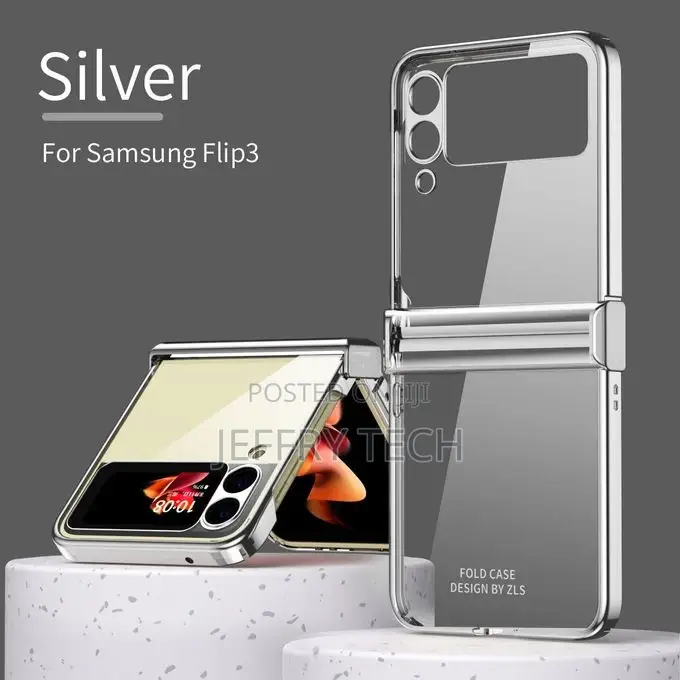Galaxy Z Flip3 5G Case, Plating Bumper Transparent Hinge-Pro