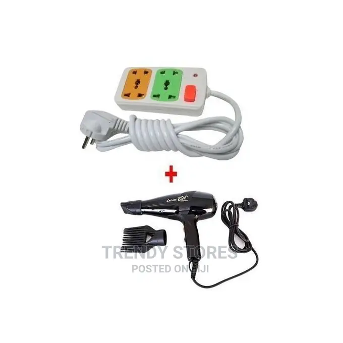 Ceriotti Super GEK 3000 Hairdryer + FREE 4-way Socket Extens