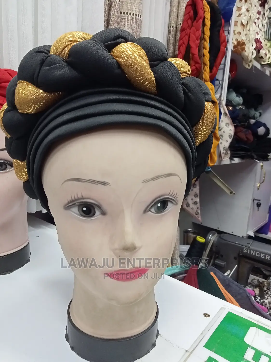 Ladies Stylish Gele Headwrap Turban Bonnet