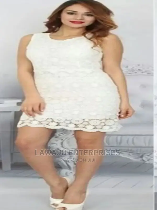 White Bodycon Dress - (Made in Turkey)