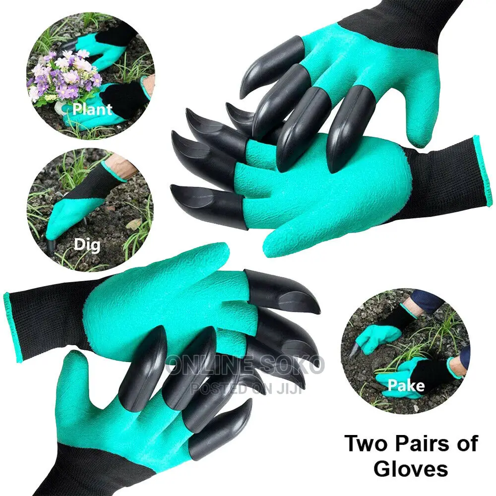 Digging Raking Planting Gardening Gloves With Claws