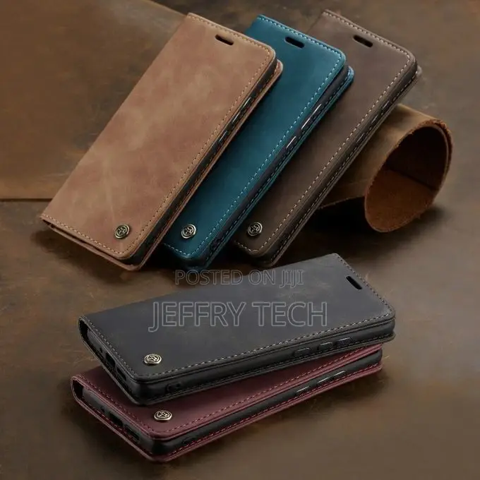 Caseme Wallet Magnetic Case for Samsung Galaxy S22 5G, Leath