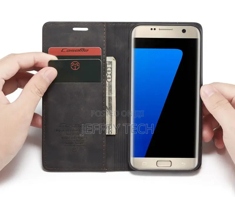 Caseme Samsung Galaxy S7 Edge Anti-Fall Retro Leather Wallet