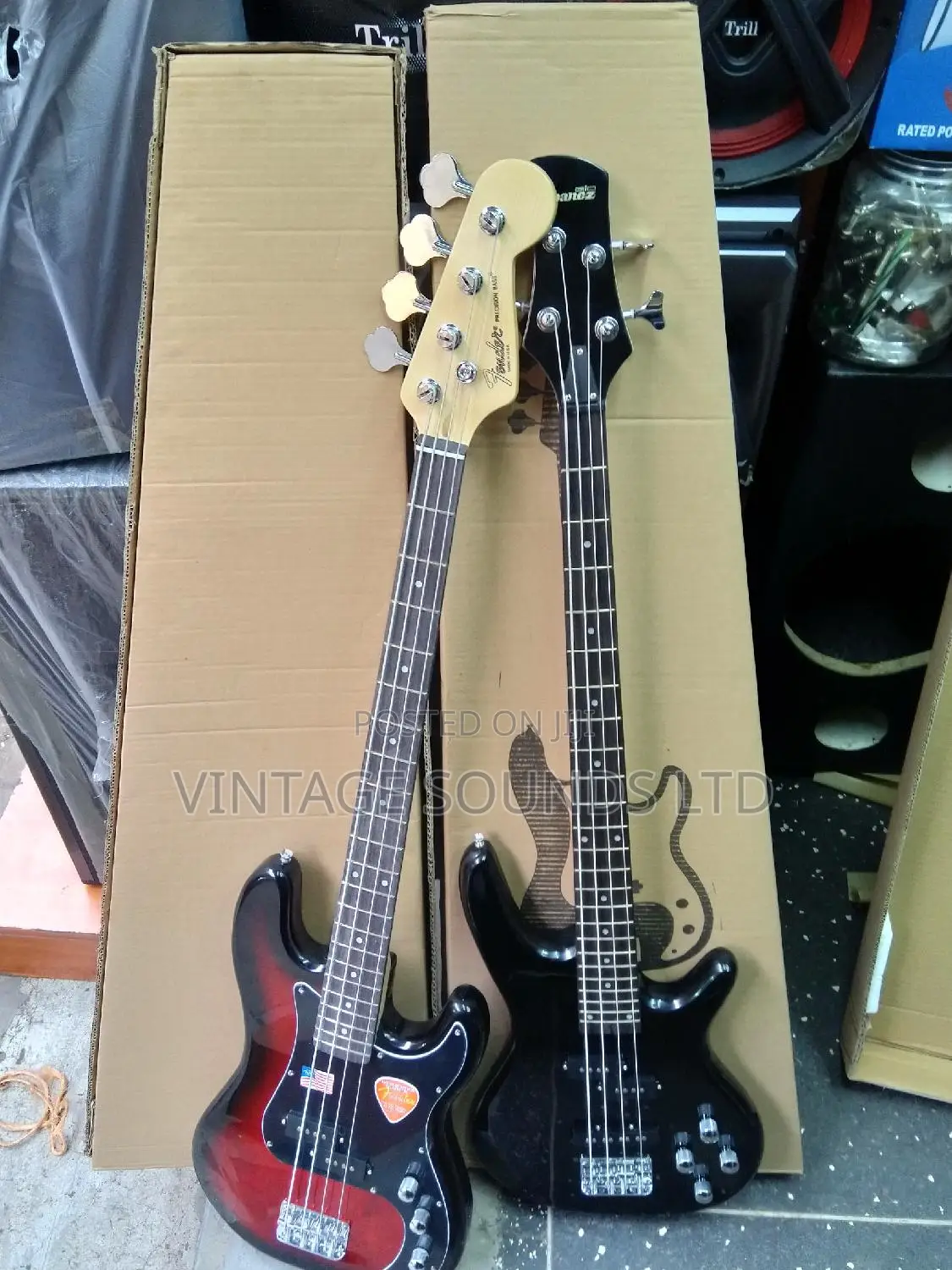 Fender & Ebanez Bass Guitar 4 Strings