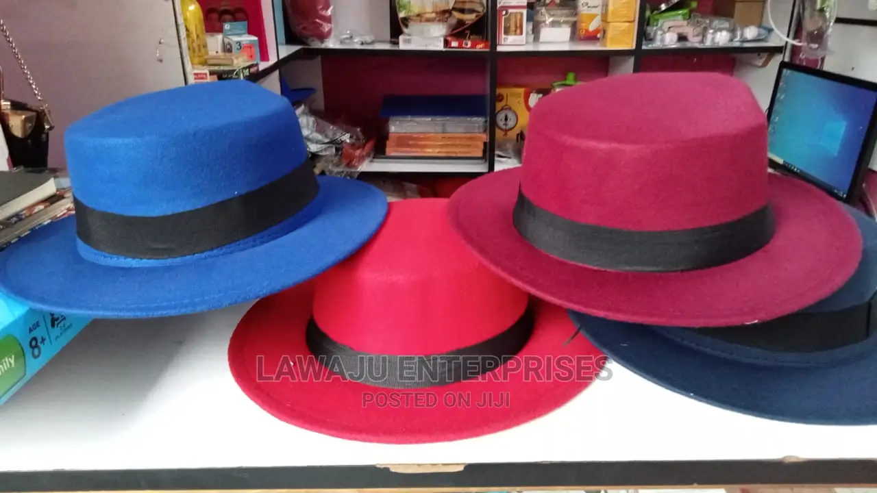 Fedora Hats With Black Ribbon