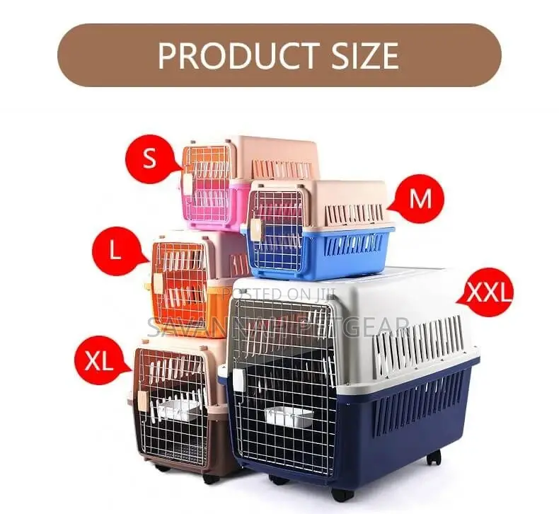 Pet-Icon Standard Pet Travel Crate Dog Cat Kennel - XXL