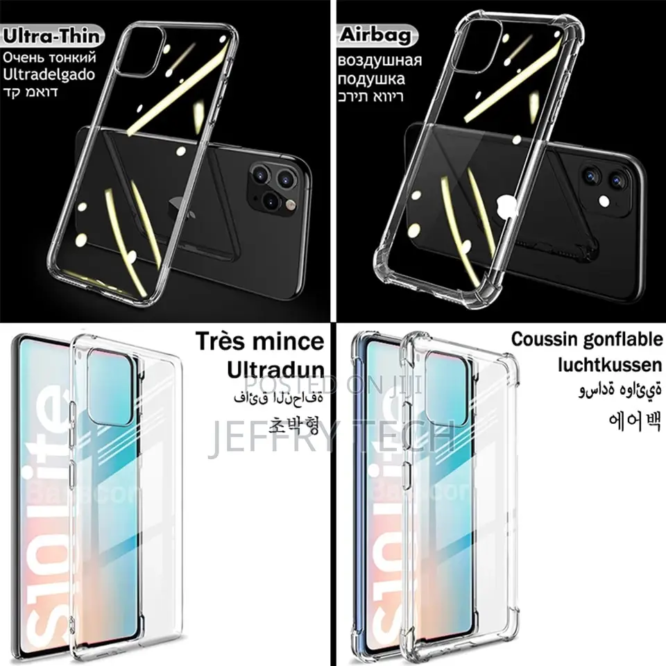 Silicone Clear Phone Case for Samsung Galaxy S21 S22 Ultra S