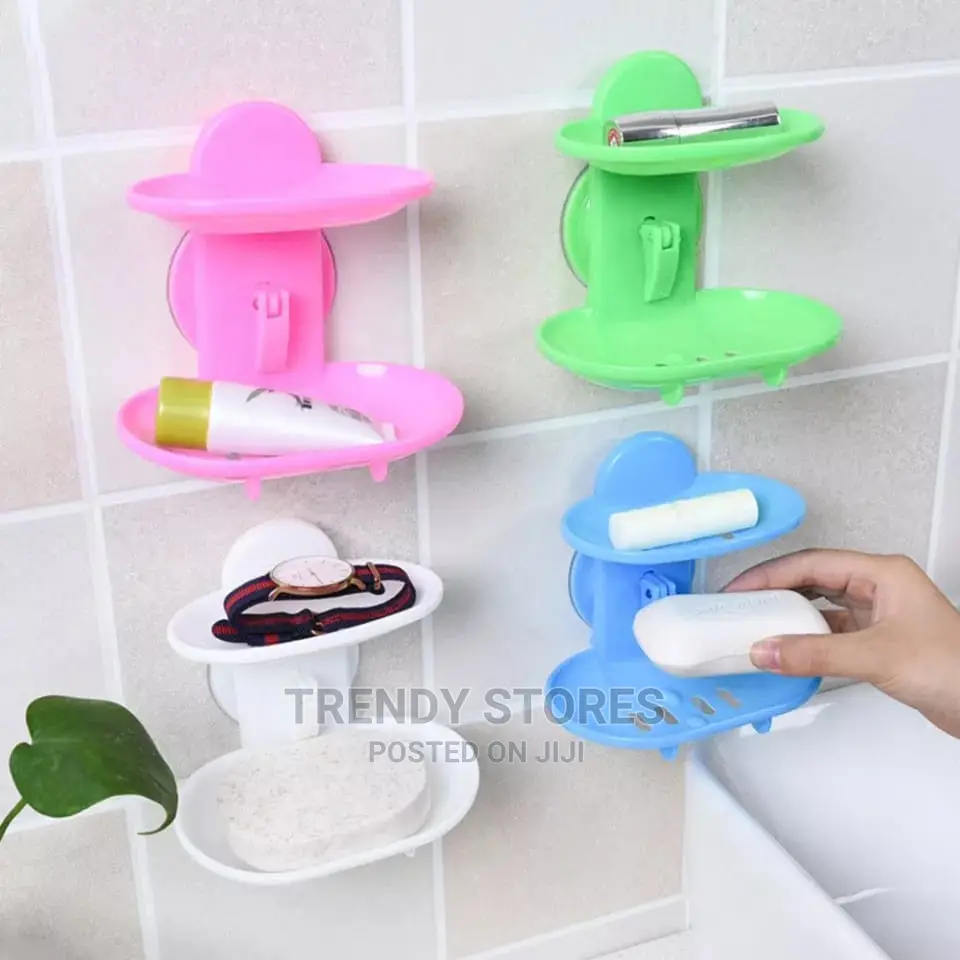 Suction Type Double Layer Soap Holder