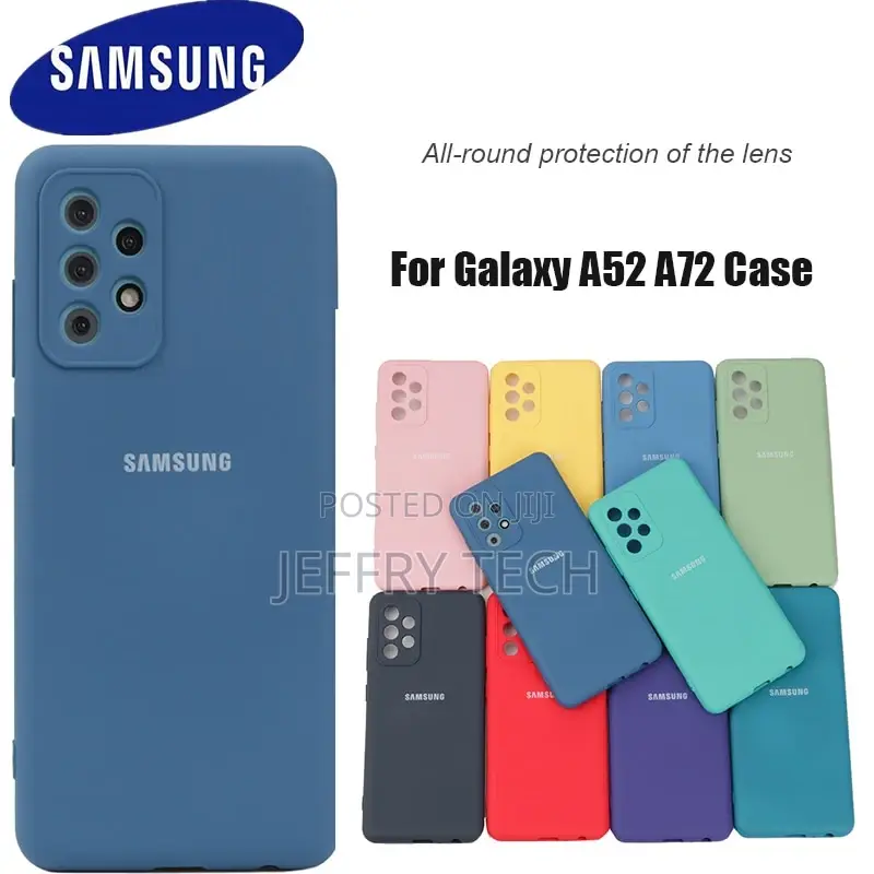 Samsung Galaxy A52 5G 4G Case Silky Silicone Cover Soft-Touc