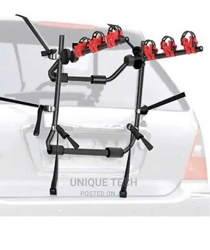 Road Bike Trunk Mount 3-Bike Car Carrier Rack