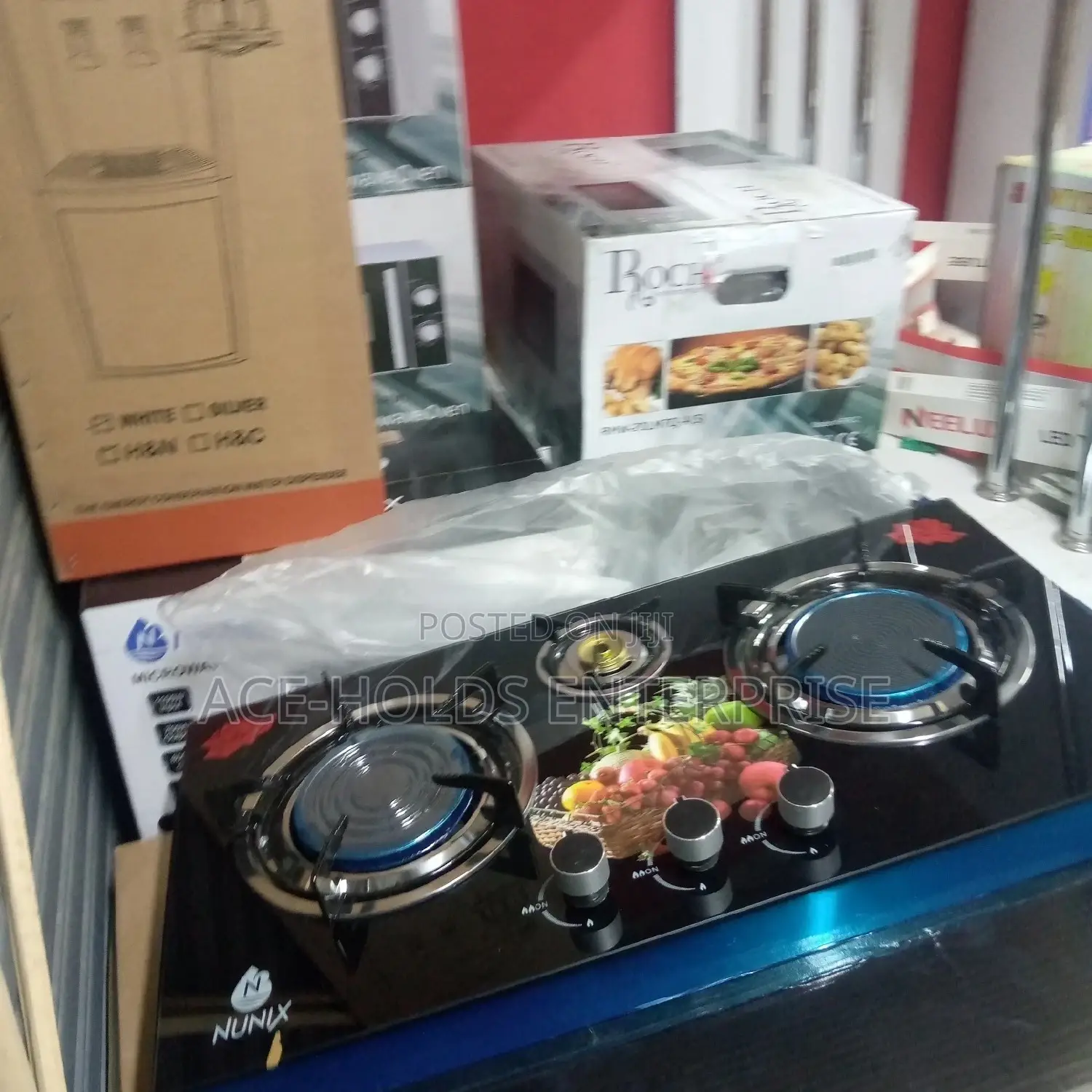 Nunix ELEGANT CONVINIENT 3 Burner Gas Cooker