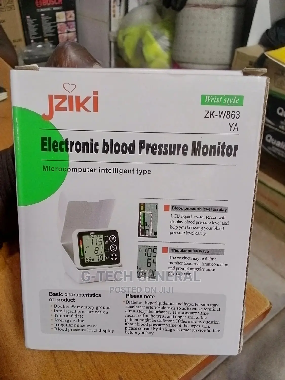 Generic Jziki Wrist Blood Pressure Machine