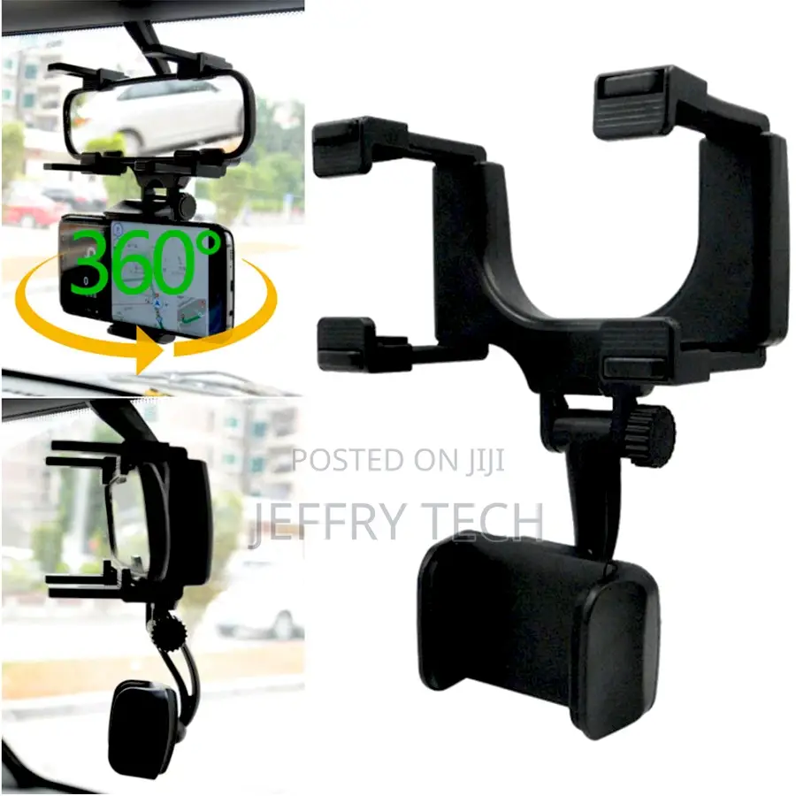 Universal Car Rear View Mirror Phone Bracket