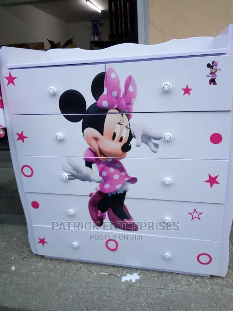 Minnie Mouse  Chest of Drawers 4 by 4 Fitts