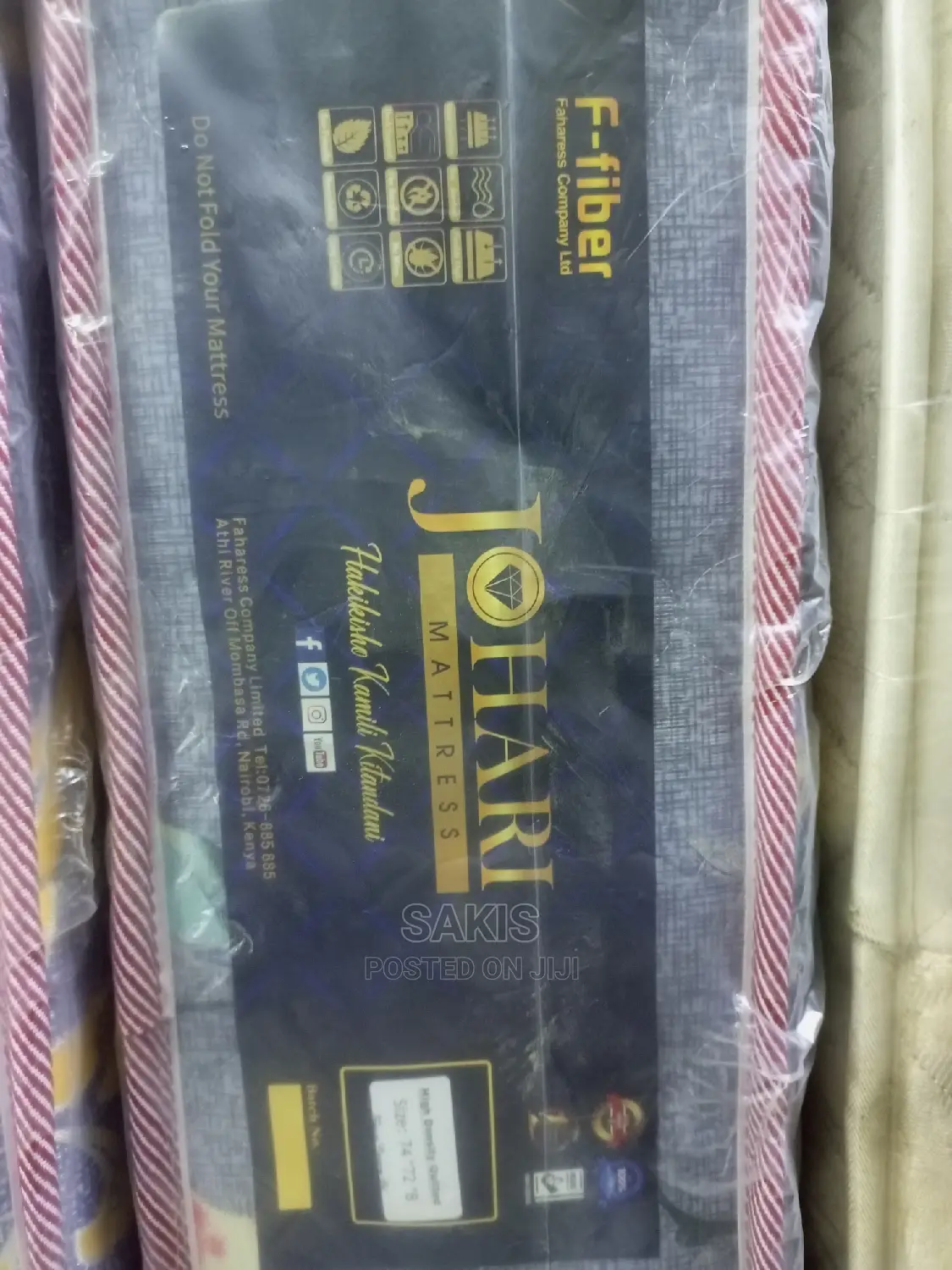 Johari Fibre Mattresses! 5 X 6, 8" Hd Quilted. 3yrs Warranty