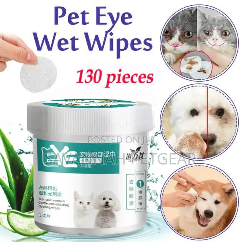 Pet Grooming Wet Wipes, Stain Removers 130 Pieces