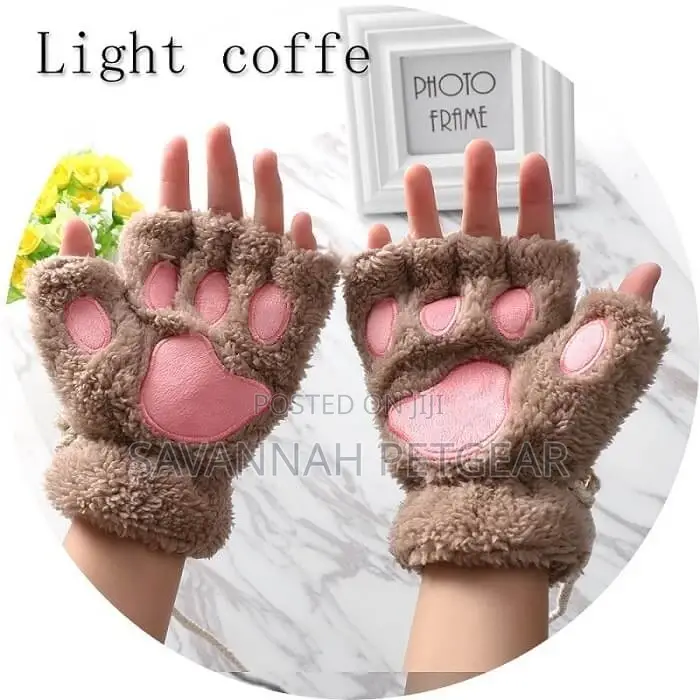 Women Warm Paws Fingerless Gloves
