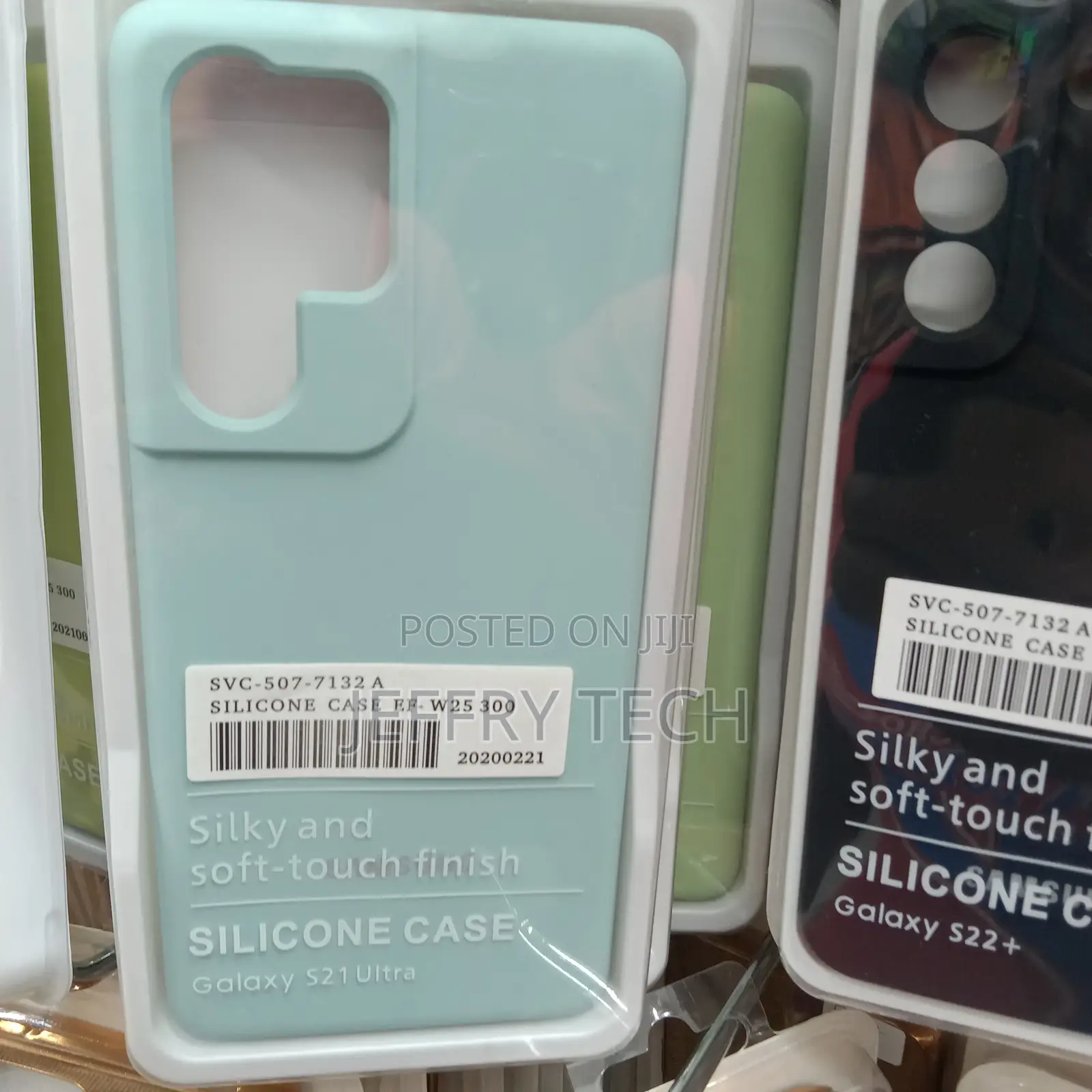 Samsung Galaxy S21 Ultra Case, Silicone Back Cover - Black