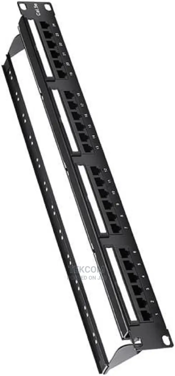Vention Cat6 Utp 24 Port Keystone Patch Panel Black