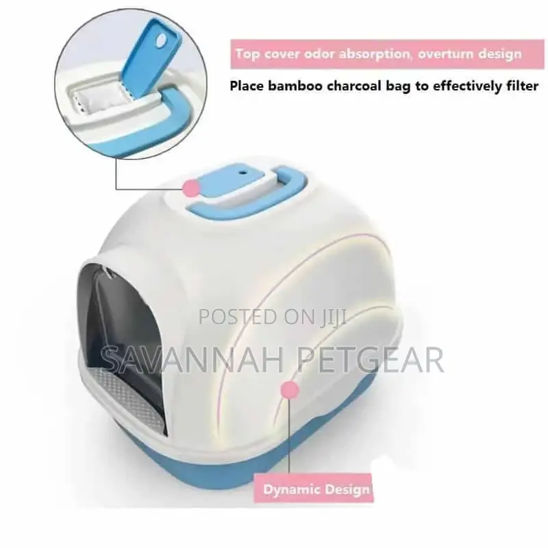Jumbo Enclosed Cat Litter Box Free Antismell Deodorizing Bag