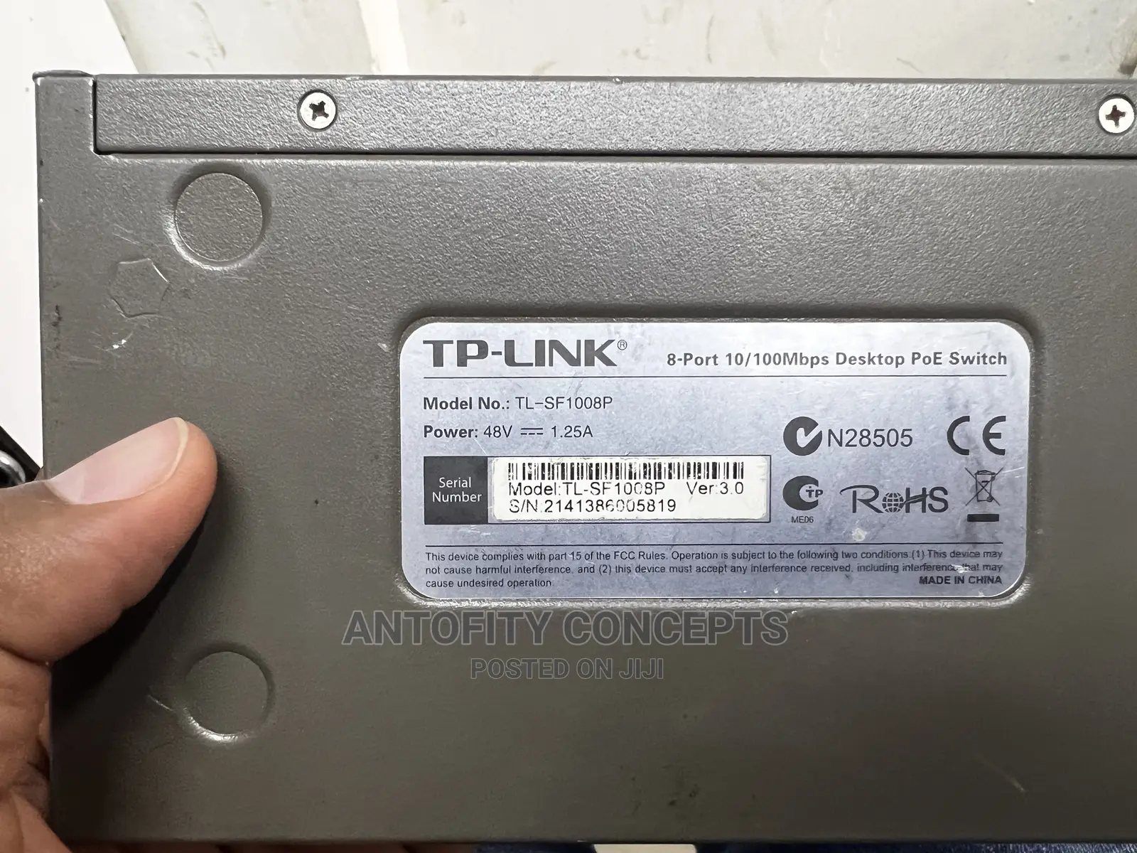 Tp-Link 8port (Half) POE Switch