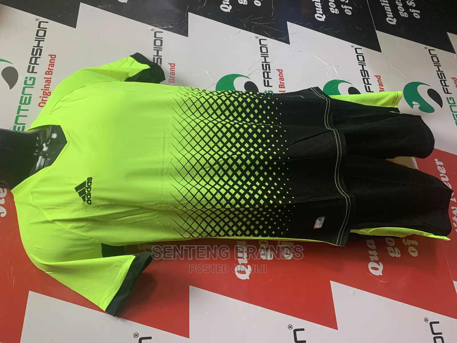 Green Tshirt and Short Football Wear