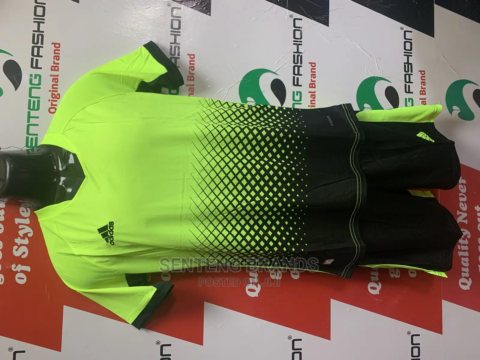 Green Tshirt and Short Football Wear