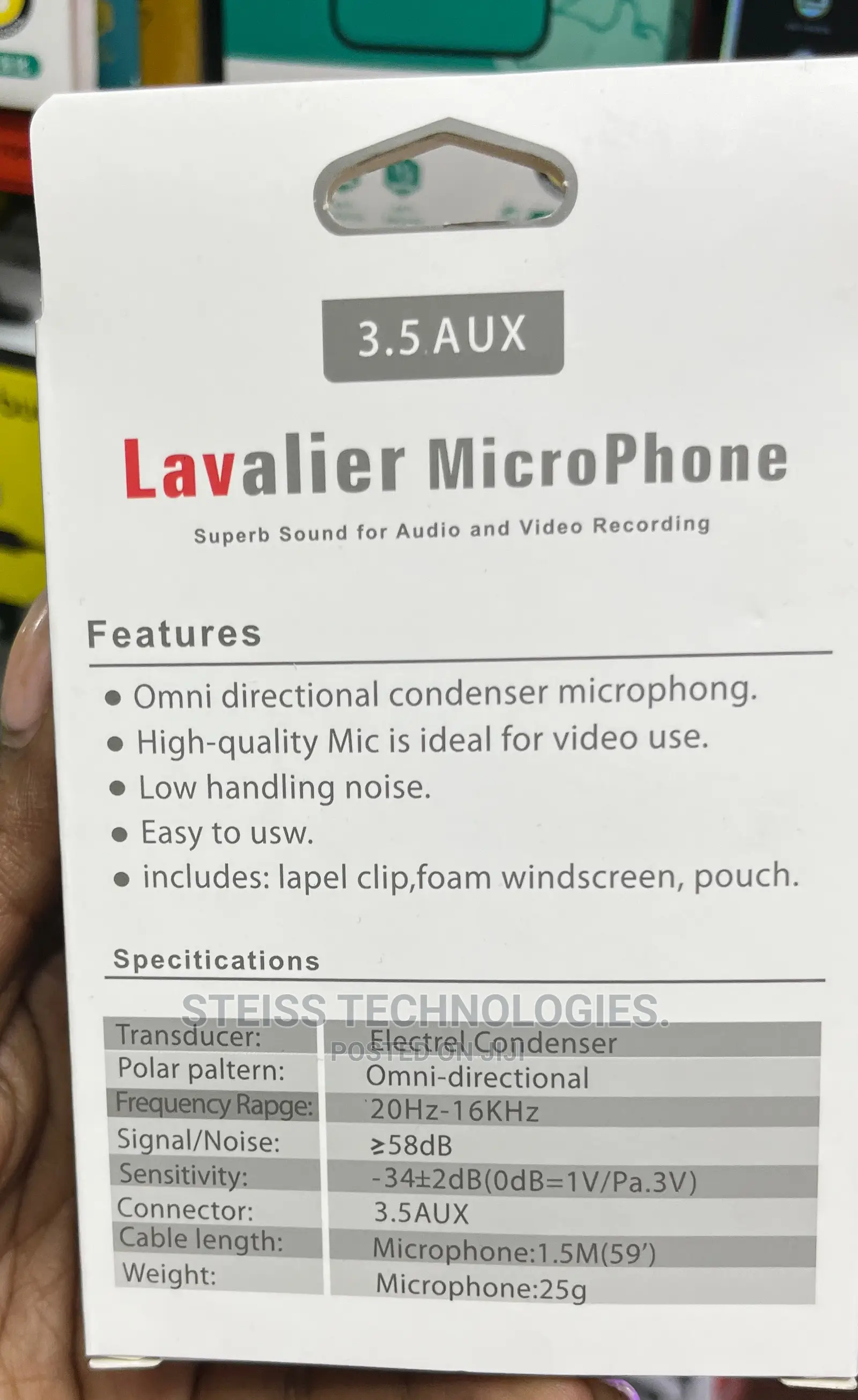 Lavalier Microphone 3.5AUX
