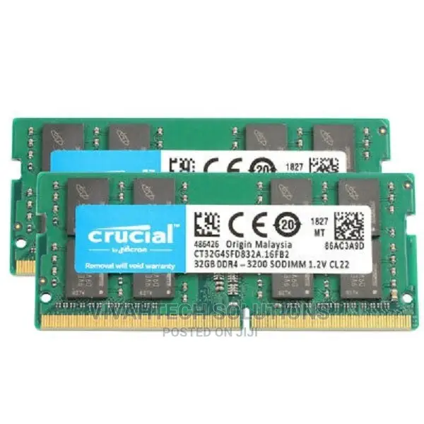 Crucial Laptop Ram Ddr4 32gb 3200