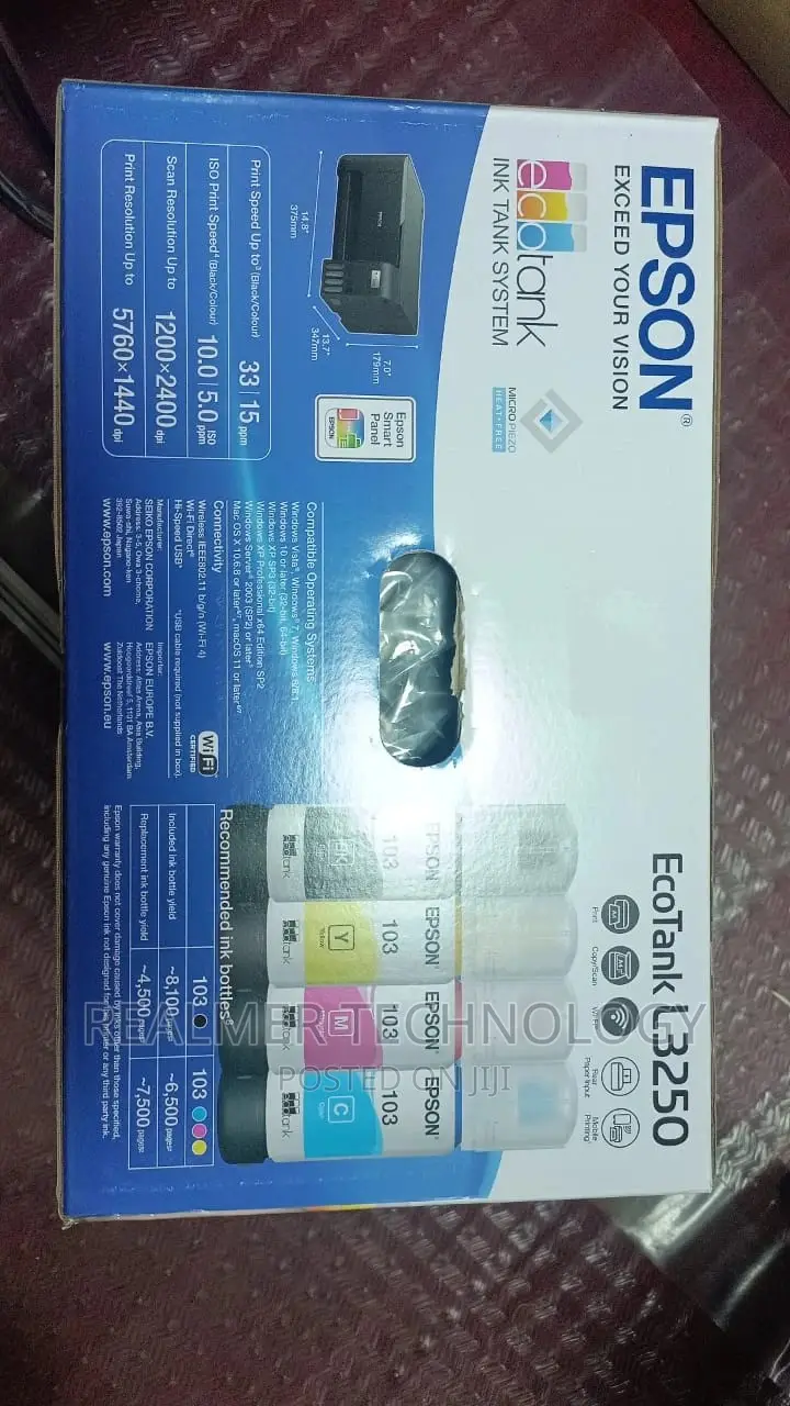 Epson Ecotank L3250 Multifunction Wi-Fi Printer
