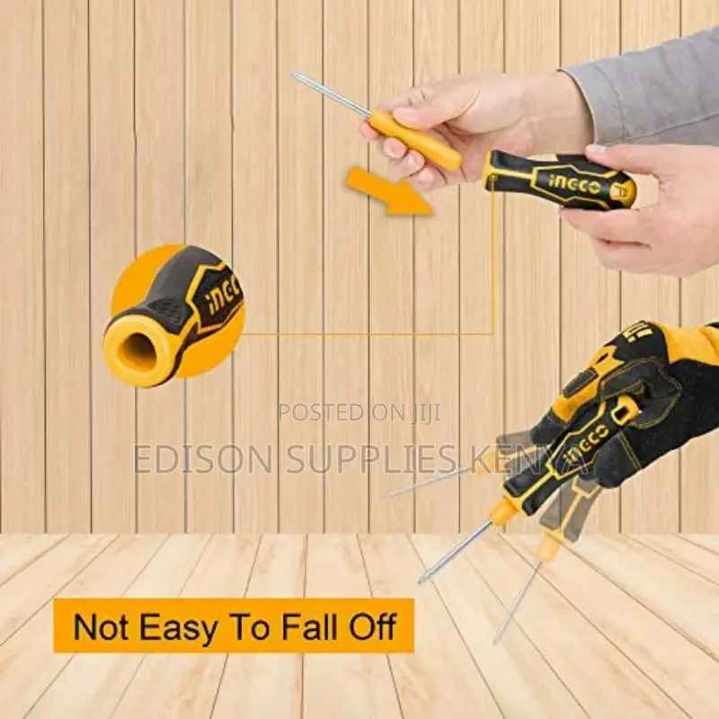 Screwdriver Set Interchangeable Ingco 8 in 1 AKISD0901
