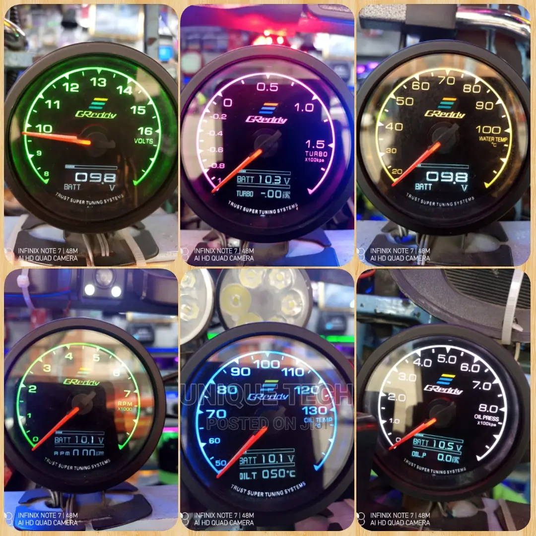 Greddy Car Gauges Universal Performance Typed Watertemp,Oil