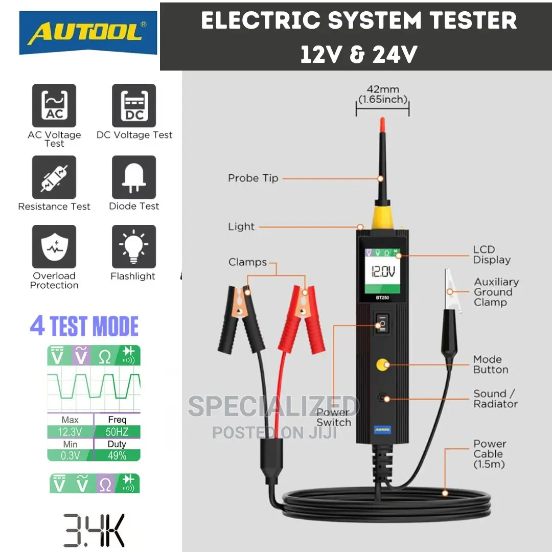 Vehicle Wiring Electrical System Tester