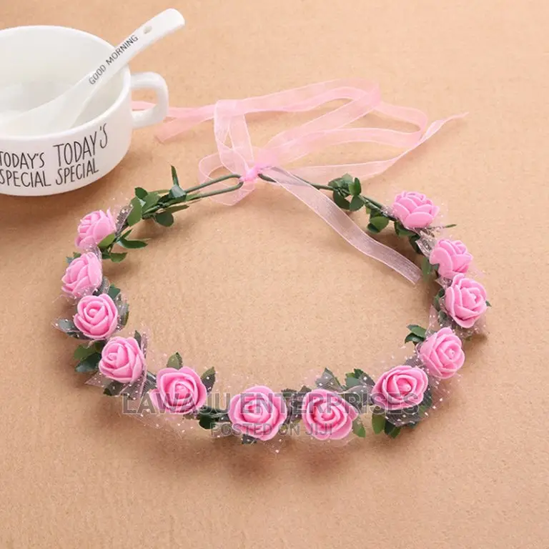 Baby Shower Flowered Tiara Crown Headband