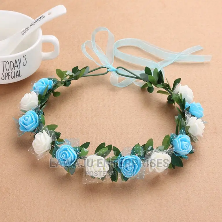 Baby Shower Flowered Tiara Crown Headband