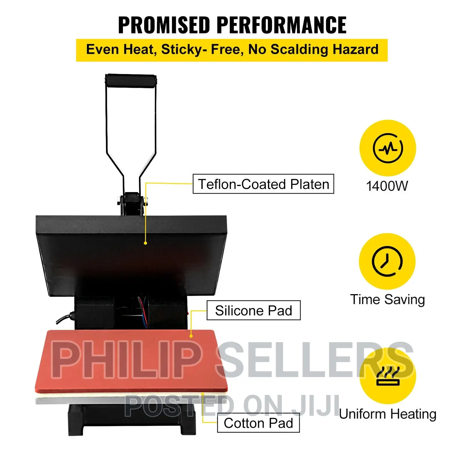 15"X15" Heat Press Machine Large T-Shirt Transfer Printing C