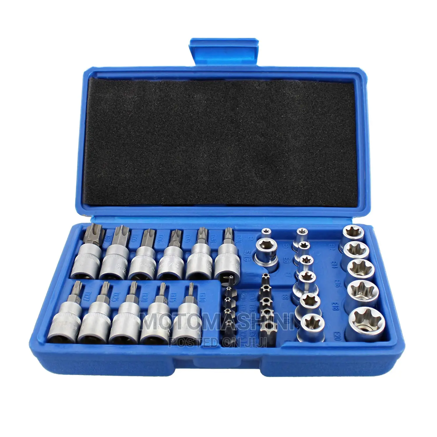 34 Pieces Torx and Etorx Socket Kit Male and Female Torx Etorx Sockets
