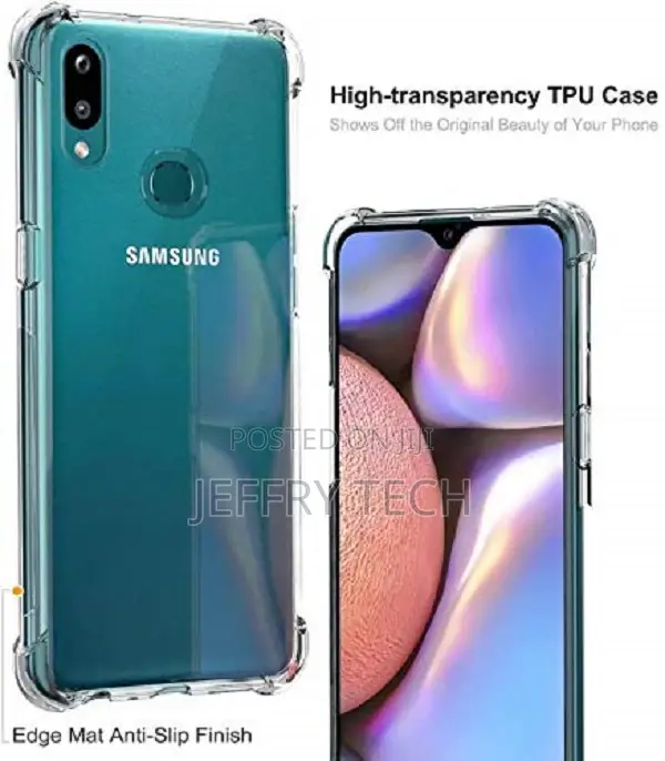 Bumper Transparent Back Cover Case for Samsung Galaxy M01s