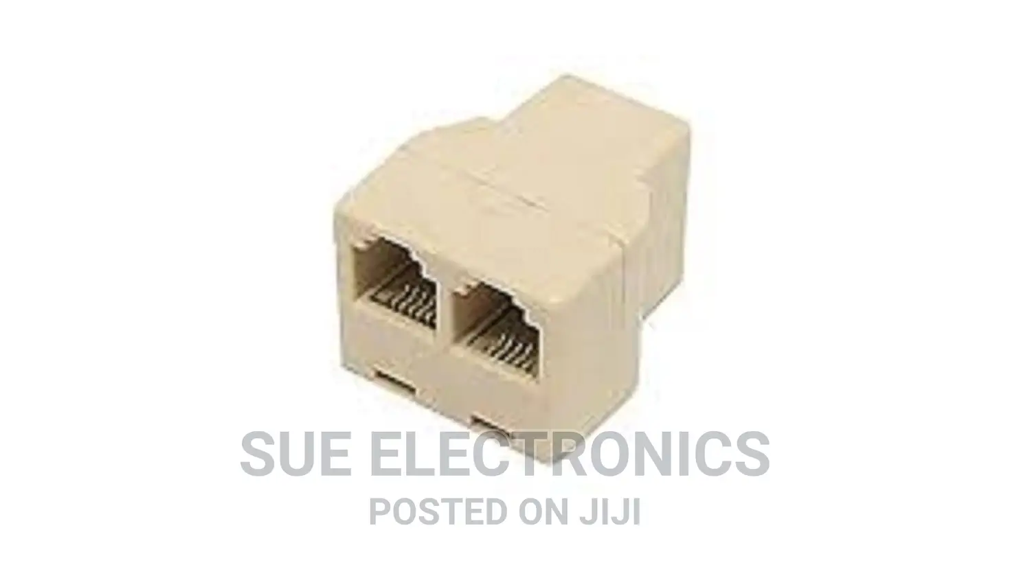 Telephone 2-Way Phone Splitter Modular Adapter